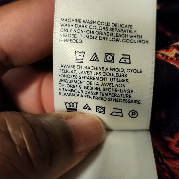 Land's End Floral Print Shirt Dress - Picture 5 of 6